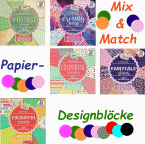 Mix & Match - Papier-Designblöcke
