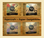 Papier-Designblöcke Papercraft-Design