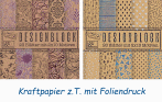 Design Blöcke Kraftpapier
