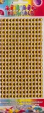 Selbstklebende Strassbordren 6 mm gelb