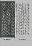 Sticker-Preisknaller, 1 Bogen Motiv Blttchen - silber