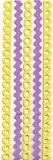 Selbstklebende Bordren - Filz - Violett - gelb
