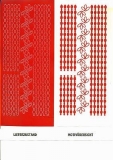 1 Bogen Sticker - Motiv Deko - rot
