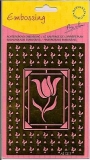 Embossingschablone - gro - Hintergrundmotiv Tulpen