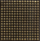 Netz aus Zierelementen - gold-schwarz - ( 115,74/m)