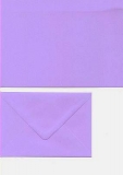 Klappkarte - violett - mit Briefumschlag