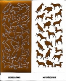 1 Bogen Sticker - Motiv Hunde