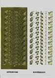 1 Bogen Sticker, Motiv kleine Dekoelemente - gold