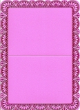 Perlmuttkarte mit Folienprgung - pink