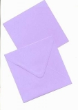 Viereckkarte mit Briefumschlag, violett