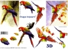 3D-Bogen Papageien