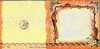 Viereckkarte mit geprgten und folienverzierten Motiven - Miniblten