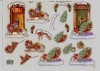 3D-Bogen, geprgt - Motiv Weihnachtsschlitten