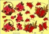 3D-Bogen, geprgt - Motiv  Zwei bunte Blumenkrbchen