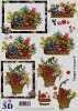 3D-Bogen - Motiv Blumenkorbgestecke
