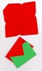 1 Minibriefumschlag zum Falten mit Klappkrtchen - rot - grn