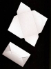 1 Minibriefumschlag zum Falten aus Karton - hellgrau