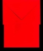 Klappkarte mit passendem Umschlag - rot