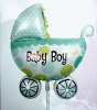 Folienballon mit Stick Baby Boy