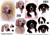 3D-Bogen - Motiv Schwarze und weie Hunde