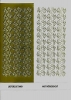Sticker-Preisknaller, 1 Bogen Motiv Blttchen - gold
