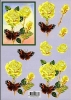 3D-Bogen - Motiv Schmetterling auf Rose