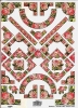 TBZ - Geprgte Deko- Accessoires- Motivbgen Blumengeometrie