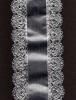 Deko - Papierbordre, geprgt - silber - 7 cm x 1 Meter - ( 1,55/m )