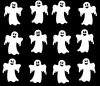 Halloween Gespenster  - Set - Tischstreu aus Filz - ( 0,083/Teil)
