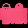 Gestanzter Karton zur Herstellung einer Minitasche - pink -  REDUZIERT