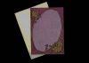 Prgekarte  mit Golddekor und Umschlag - Motiv XIX