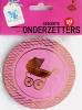 Untersetzer - Set - Motiv Kinderwagen - (0,33/Stck)