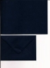 Klappkarte - tiefblau - mit Briefumschlag