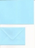 Klappkarte - pastellblau - mit Briefumschlag