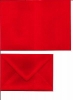 Klappkarte - rot - mit Briefumschlag