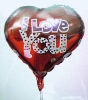 Folienballon mit Stick I love You