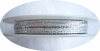 Lurexband 3mm - silber - (  0,38/m )