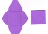 Minibriefumschlag zum Falten - lila