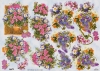 3D-Bogen, geprgt Motiv Blumen-bunt gemischt