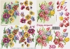 3D - Bogen - Motiv Bunte Blumenvielfalt