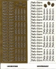 1 Bogen Sticker - Preisknaller - Schriftzge Frohe Ostern - gold
