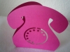 Vorgestanzte Telefonkarte - pink
