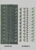 1 Bogen Sticker, Motiv kleine Dekoelelemente - silber