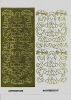 1 Bogen Sticker, Motiv Liebestauben - gold