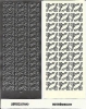 1 Bogen Sticker, Motiv Schnrkelecken - silber