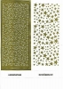 1 Bogen Weihnachts-Sticker - Motiv Sterne -  gold