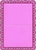 Perlmuttkarte mit Folienprgung - pink