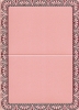 Perlmuttkarte mit Folienprgung - rosa