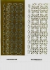 1 Bogen Sticker -gold-  Motiv Streublmchen