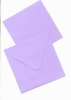 Viereckkarte mit Briefumschlag, violett